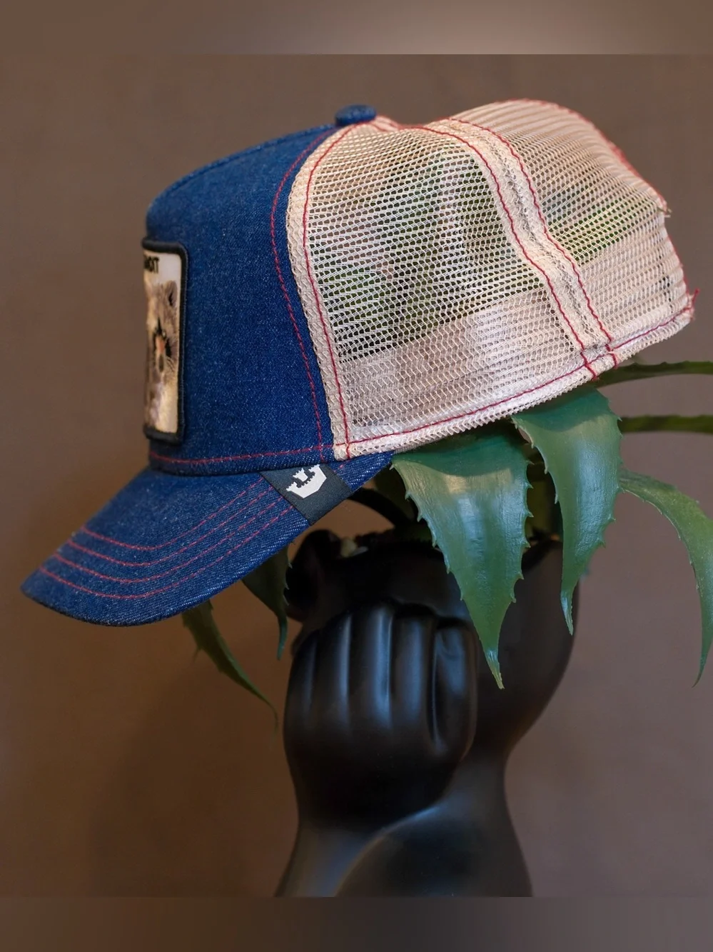 Goorin Bros The Farm Trucker Cap - Denim Blue - Raccoon